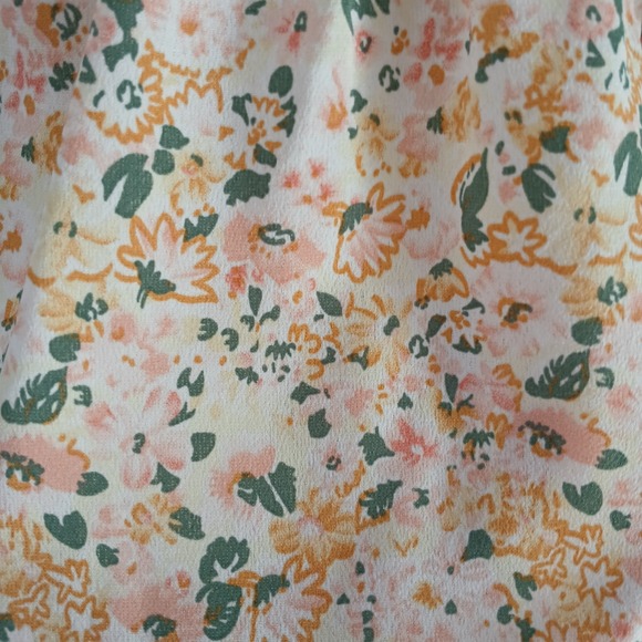 Entro Women's Size Small Tiered Maxi Dress Floral Stretch Puff Sleeve Lined Long - Picture 7 of 15